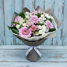 Букет цветов из:  Герберы, Альстромерии и Хризантемы #REPLACE_PRED# Подосиновец