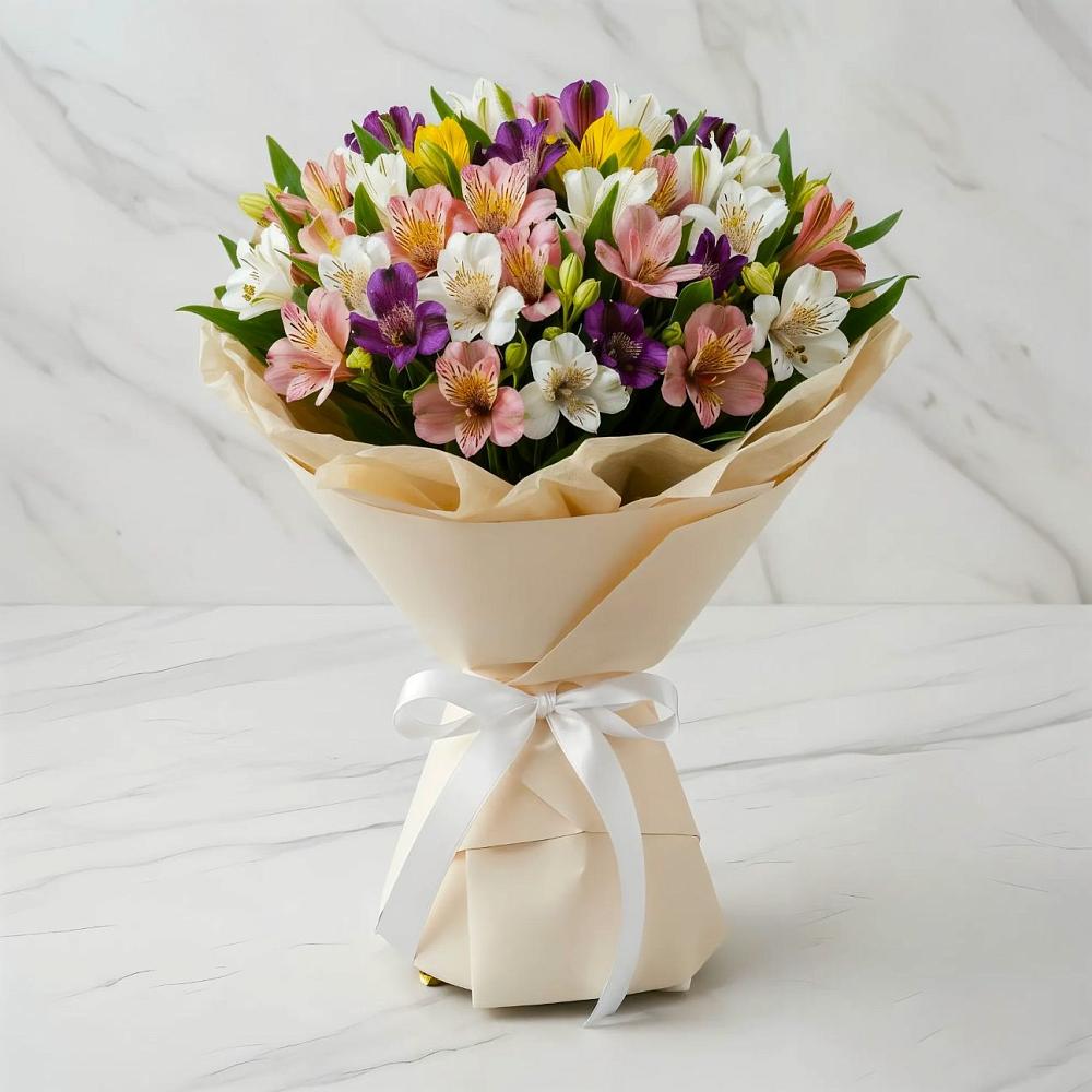 Букет цветов из: Альстромерии в Подосиновец