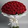 Букет 101 Красная роза Блэк Мэджик в Подосиновец