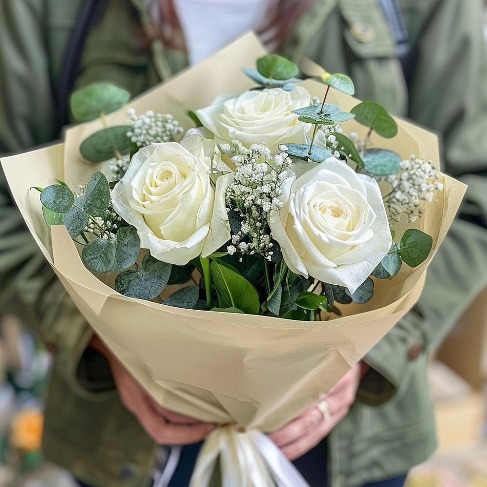 Букет цветов из: Розы в Подосиновец