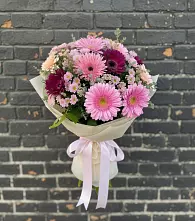 Букет цветов из:  Герберы и Хризантемы в Подосиновец