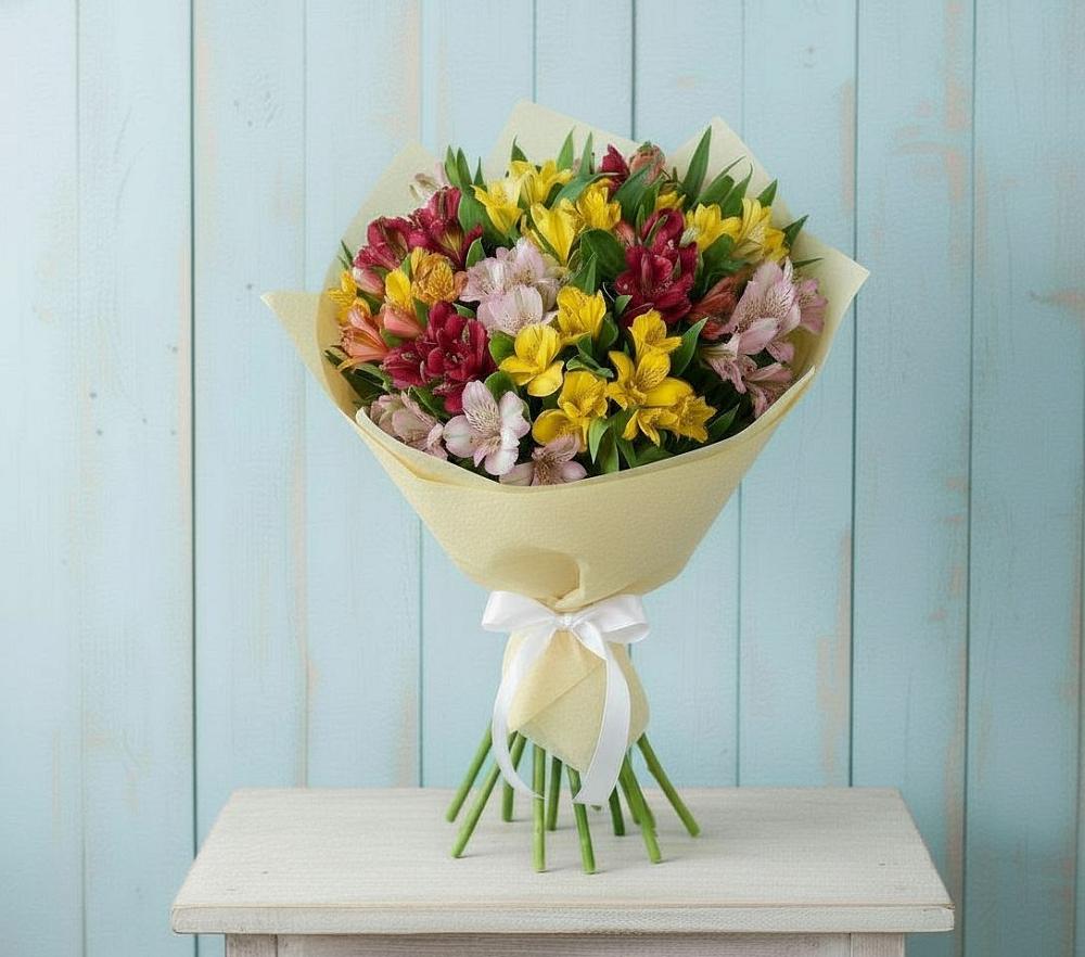 Букет цветов из: Альстромерии в Подосиновец