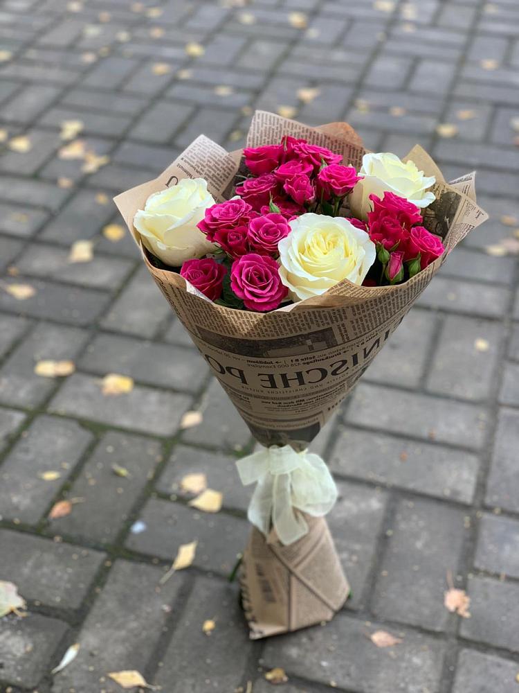 Букет цветов из: Розы в Подосиновец