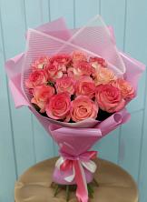 Букет 15 Розовых роз Равель в Подосиновец