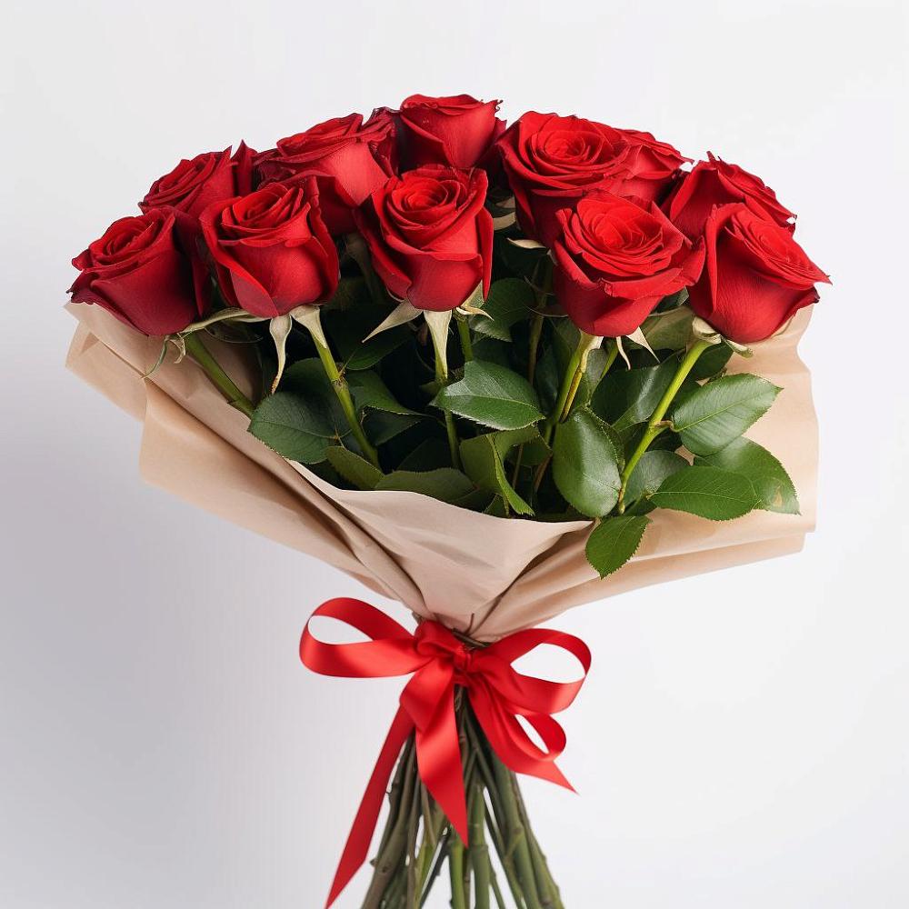 Букет 11 Красных роз Эдлесс Лав в Подосиновец
