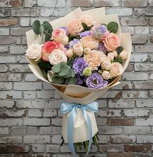 Букет цветов из:  Розы, Лизиантусы и Гвоздики #REPLACE_PRED# Подосиновец